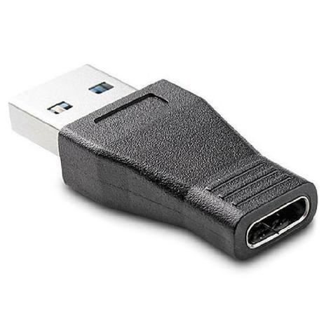 Αντάπτορας Powertech USB-A Male to USB-C Female Black (CAB-U097)