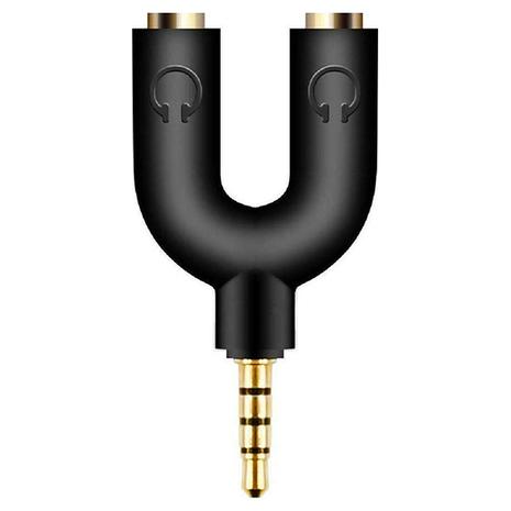 Αντάπτορας Powertech 3.5mm Jack Male to 2x 3.5mm Jack Female Black (CAB-J040)