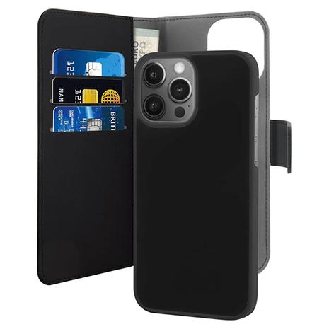 Θήκη Puro Wallet Detachable 2-in-1 Black - iPhone 13 Pro (IPC13P61BOOKC3BLK)