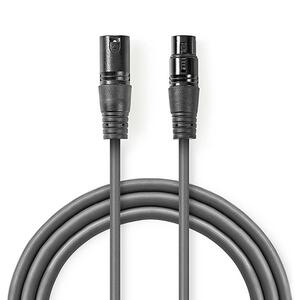 Καλώδιο Nedis XLR M/F Black 5m (COTH15010GY50)