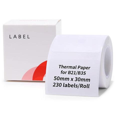 Direct Thermal Label Niimbot T50x30-230 White (6975746632782)