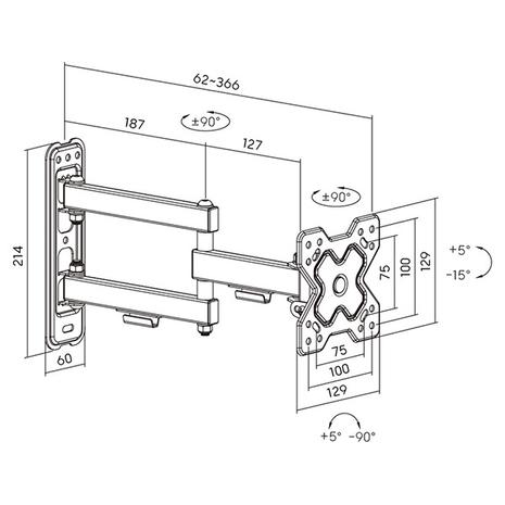 Βάση TV Powertech PT-1279