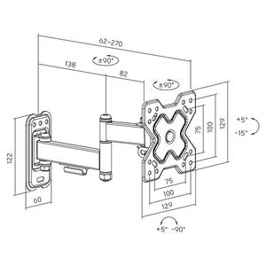 Βάση TV Powertech PT-1278