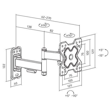 Βάση TV Powertech PT-1278