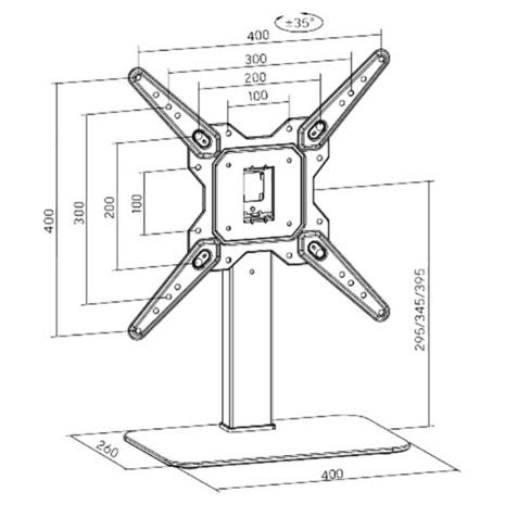 Βάση TV Powertech PT-1281