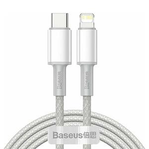 Καλώδιο Baseus Hight Destiny Braided USB-C to Lightning 20W White 2m (CATLGD-A02)