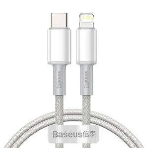 Καλώδιο Baseus Hight Destiny Braided USB-C to Lightning 20W White 1m (CATLGD-02)