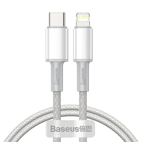 Καλώδιο Baseus Hight Destiny Braided USB-C to Lightning 20W White 1m (CATLGD-02)