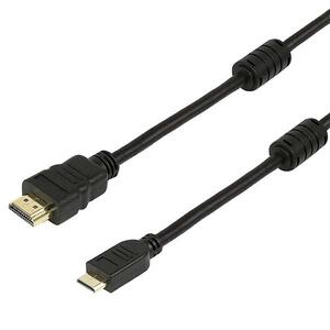 Καλώδιο Powertech HDMI Male to Mini HDMI Male Black 1.5m (CAB-H011)