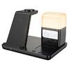Wireless Charging Desktop Stand with Lamp 3-in-1 Hoco CQ9 Black (HC-CQ9-BK)