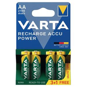 Επαναφορτιζόμενες Μπαταρίες Varta Recharge Accu Power (2100mAh) AA 56706 (x4)