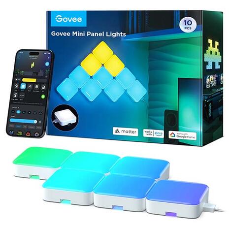 Govee Smart Mini Panel Lights 10-Pack (H8069)