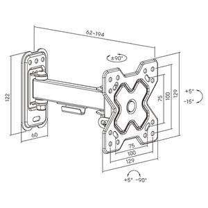 Βάση TV Powertech PT-1277
