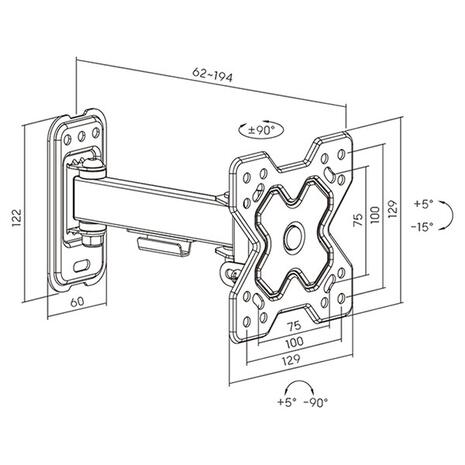 Βάση TV Powertech PT-1277