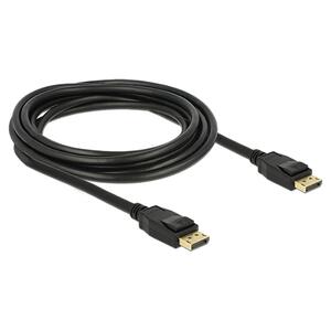 Καλώδιο Delock DisplayPort 1.2V M/M 4K Black 3.0m (83807)