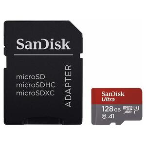 Κάρτα Μνήμης Sandisk Ultra microSDXC 128GB with Adapter (SDSQUAB-128G-GN6IA)