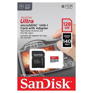Κάρτα Μνήμης Sandisk Ultra microSDXC 128GB with Adapter (SDSQUAB-128G-GN6IA)