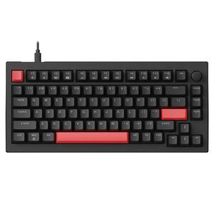 Gaming Keyboard Lemokey X4 (75%) Red Backlight Black (Brown Switches) US