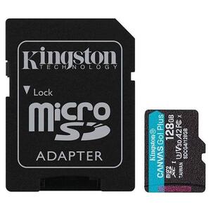 Κάρτα Μνήμης Kingston CANVAS Go! Plus microSDXC 128GB with Adapter (SDCG4/128GB)