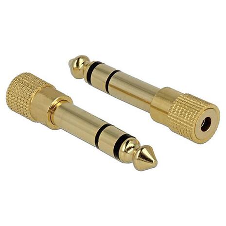 Delock 6.35mm Male to 3.5mm Female Audio Adapter (65361)