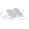 Footrest Brateck FR-12 Black