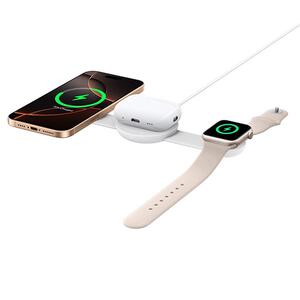Anker (MagGo) 3-in-1 Wireless Charging Station for Apple Devices White (B25M8H21)