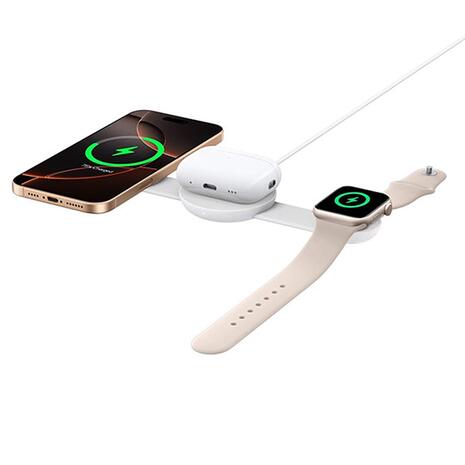 Anker (MagGo) 3-in-1 Wireless Charging Station for Apple Devices White (B25M8H21)