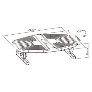 Footrest Brateck FR-11B Black