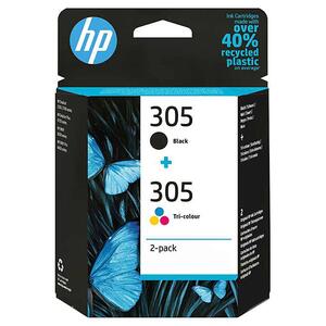 Μελάνι HP 305 2-pack Black/Tri-color (6ZD17AE)