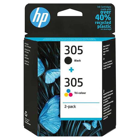 Μελάνι HP 305 2-pack Black/Tri-color (6ZD17AE)