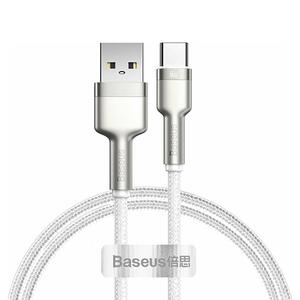 Καλώδιο Baseus Cafule Metal Data Cable 66W USB to USB-C White 2m (CAKF000202)