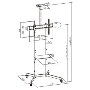 Βάση TV Brateck T1042T