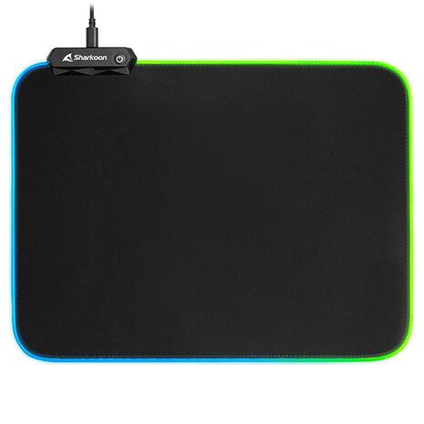 Gaming Mouse Pad Sharkoon 1337 RGB V2 360 Black (4044951029976)