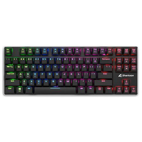 Gaming Keyboard Sharkoon PureWriter TKL RGB Black (Red Switches) US