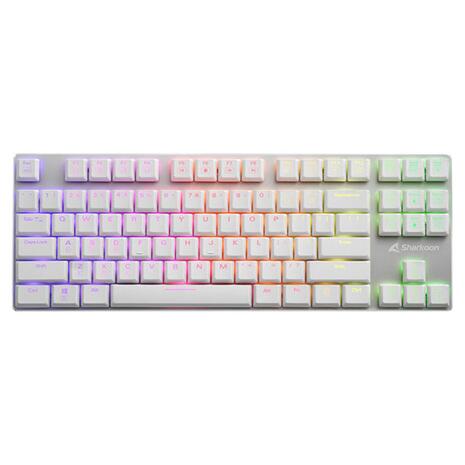 Gaming Keyboard Sharkoon PureWriter TKL RGB White (Blue Switches) US