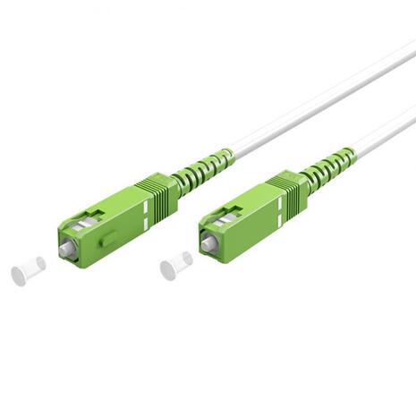 Καλώδιο Goobay Optical Fiber OS2 Single-mode SC/APC White 3m (59596)