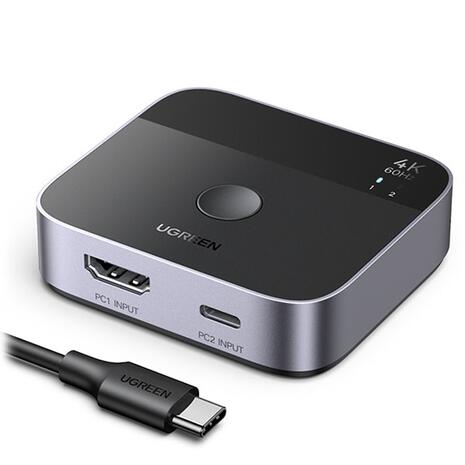Ugreen USB-C+HDMI Switch 2 In 1 Out AW503 (55452)
