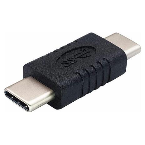 Αντάπτορας Powertech USB-C Male to USB-C Male Black (PTH-061)