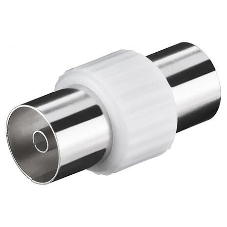 Αντάπτορας Powertech Coax F/F White (CAB-V030)