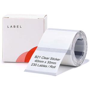 Direct Thermal Label Niimbot T40x30-230 Transparent (A2G88318801)