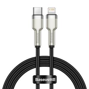 Καλώδιο Baseus Cafule Metal Data Cable 20W USB-C to Lightning Black 1m (CATLJK-A01)