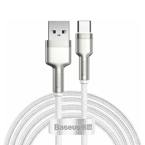 Καλώδιο Baseus Cafule Metal Data Cable 66W USB to USB-C White 2m (CAKF000202)