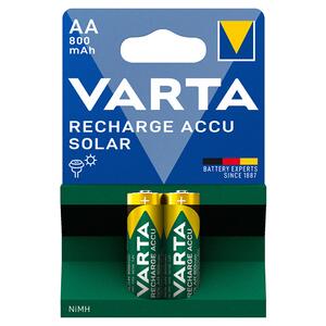 Επαναφορτιζόμενες Μπαταρίες Varta Recharge Accu Solar (800mAh) AA 18541 (x2)