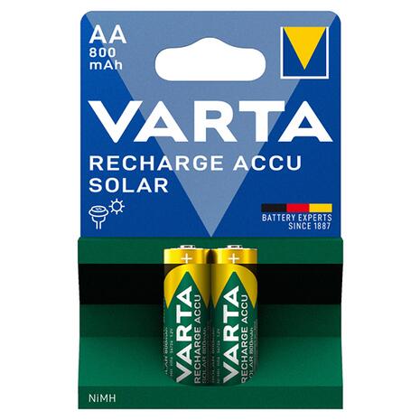 Επαναφορτιζόμενες Μπαταρίες Varta Recharge Accu Solar (800mAh) AA 18541 (x2)