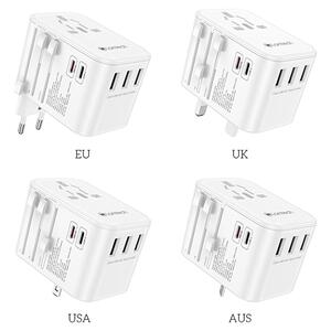 Αντάπτορας Ρεύματος Lamtech Travel Adapter 35W 3x USB & 2x USB-C White (LAM113850)