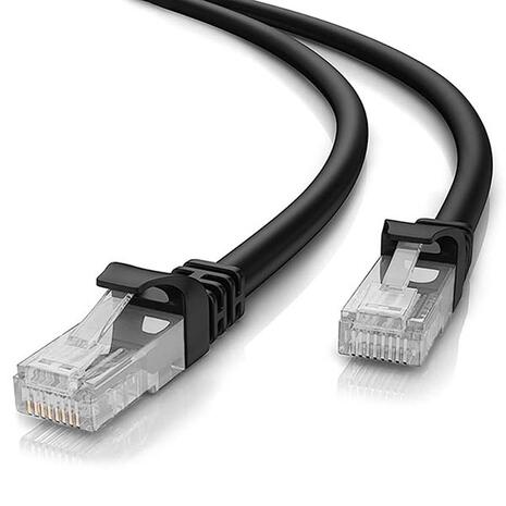 Καλώδιο Powertech U/UTP Cat.6 Black 1m (CAB-N403)