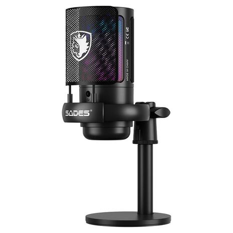 Gaming Microphone Sades Tyto Black