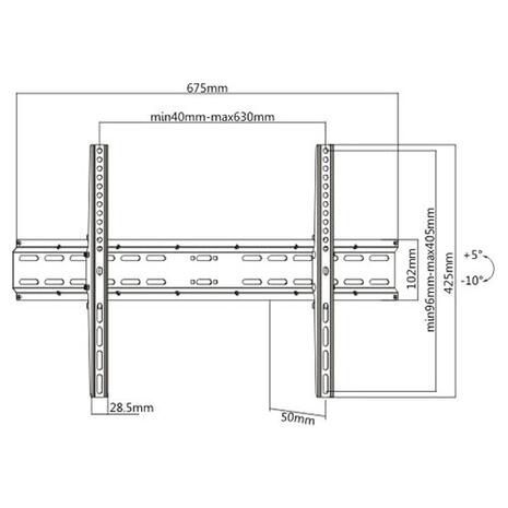Βάση TV Brateck KL25-46T