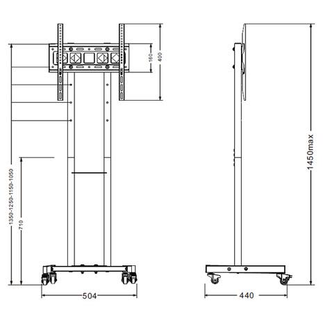 Βάση TV ATC ATC-Y609S-2