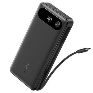 PowerBank Anker 65W Two-Way Power with Built-In Cable 20000mAh Black (A1383H11)